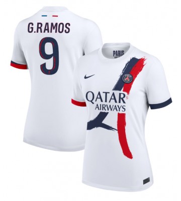 Paris Saint-Germain Goncalo Ramos #9 Replika Udebanetrøje Dame 2024-25 Kortærmet